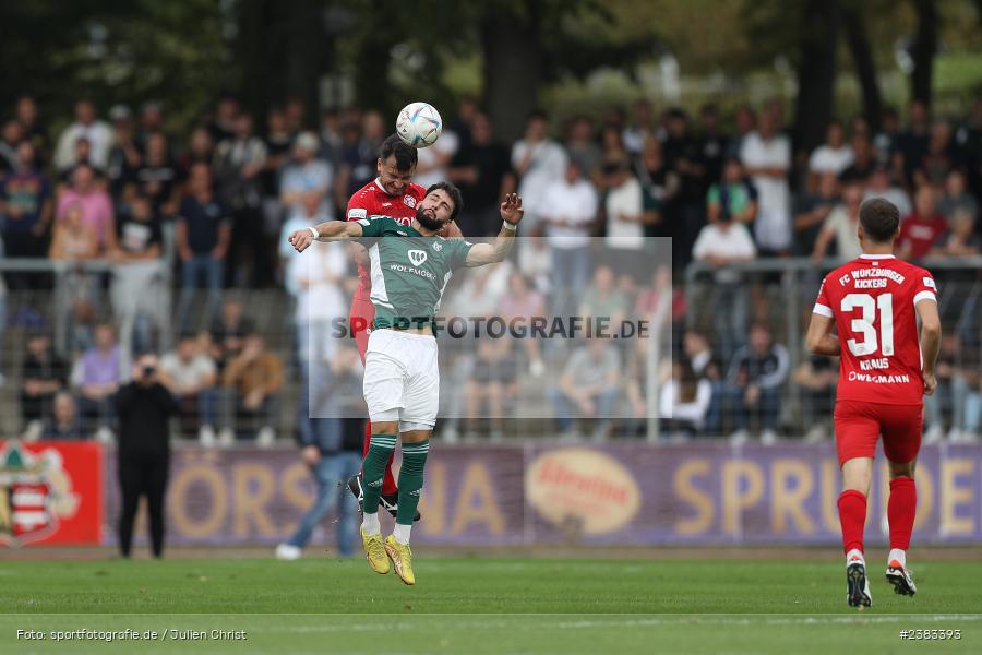 Peter Kurzweg, Sachs Stadion, Schweinfurt, 04.10.2023, sport, action, BFV, Saison 2023/2024, Fussball, 13. Spieltag, Regionalliga Bayern, FWK, FCS, FC Würzburger Kickers, 1. FC Schweinfurt 1905 - Bild-ID: 2383393
