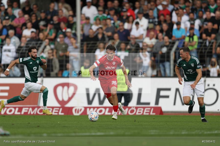 Pascal Moll, Sachs Stadion, Schweinfurt, 04.10.2023, sport, action, BFV, Saison 2023/2024, Fussball, 13. Spieltag, Regionalliga Bayern, FWK, FCS, FC Würzburger Kickers, 1. FC Schweinfurt 1905 - Bild-ID: 2383412