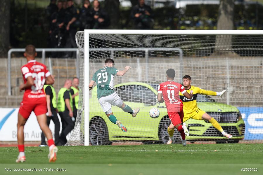 Sachs Stadion, Schweinfurt, 04.10.2023, sport, action, BFV, Saison 2023/2024, Fussball, 13. Spieltag, Regionalliga Bayern, FWK, FCS, FC Würzburger Kickers, 1. FC Schweinfurt 1905 - Bild-ID: 2383420