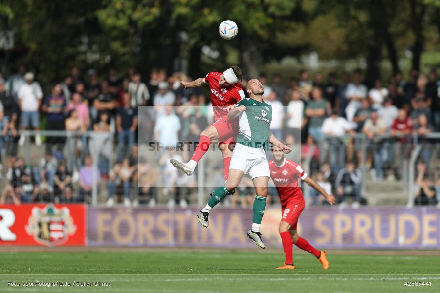 Marius Wegmann, Sachs Stadion, Schweinfurt, 04.10.2023, sport, action, BFV, Saison 2023/2024, Fussball, 13. Spieltag, Regionalliga Bayern, FWK, FCS, FC Würzburger Kickers, 1. FC Schweinfurt 1905 - Bild-ID: 2383441