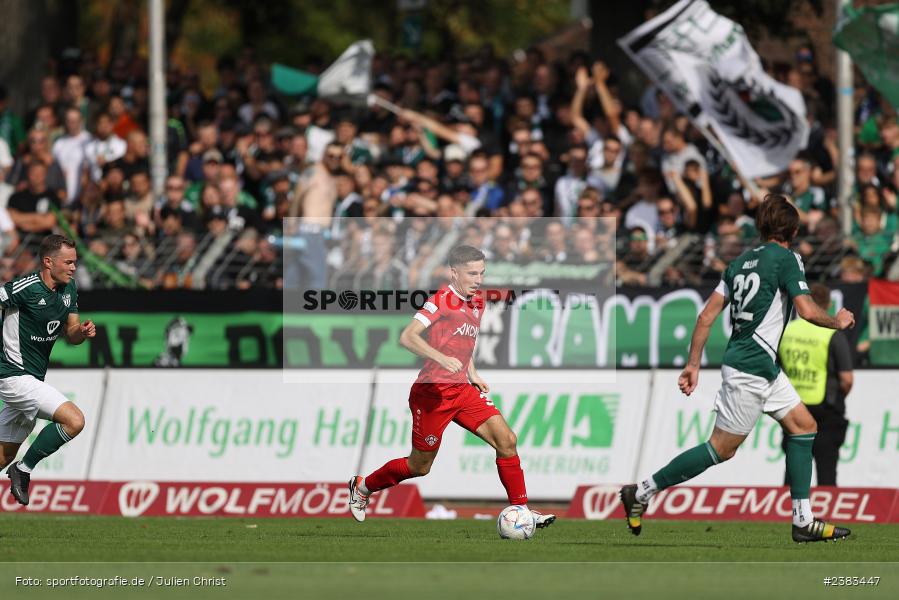 Tim Kraus, Sachs Stadion, Schweinfurt, 04.10.2023, sport, action, BFV, Saison 2023/2024, Fussball, 13. Spieltag, Regionalliga Bayern, FWK, FCS, FC Würzburger Kickers, 1. FC Schweinfurt 1905 - Bild-ID: 2383447