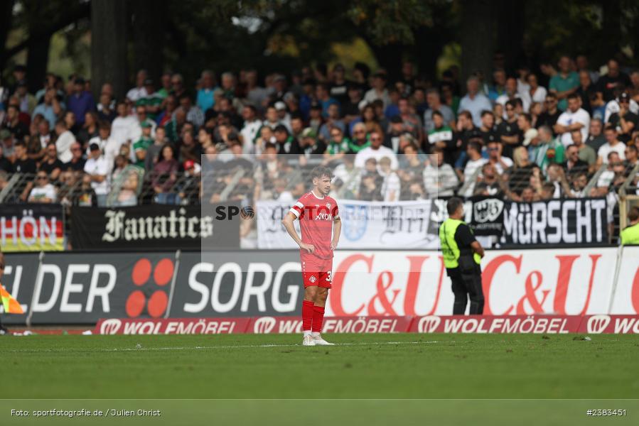Pascal Moll, Sachs Stadion, Schweinfurt, 04.10.2023, sport, action, BFV, Saison 2023/2024, Fussball, 13. Spieltag, Regionalliga Bayern, FWK, FCS, FC Würzburger Kickers, 1. FC Schweinfurt 1905 - Bild-ID: 2383451