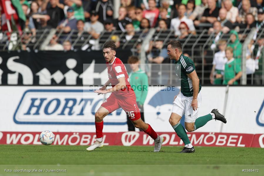 Pascal Moll, Sachs Stadion, Schweinfurt, 04.10.2023, sport, action, BFV, Saison 2023/2024, Fussball, 13. Spieltag, Regionalliga Bayern, FWK, FCS, FC Würzburger Kickers, 1. FC Schweinfurt 1905 - Bild-ID: 2383472
