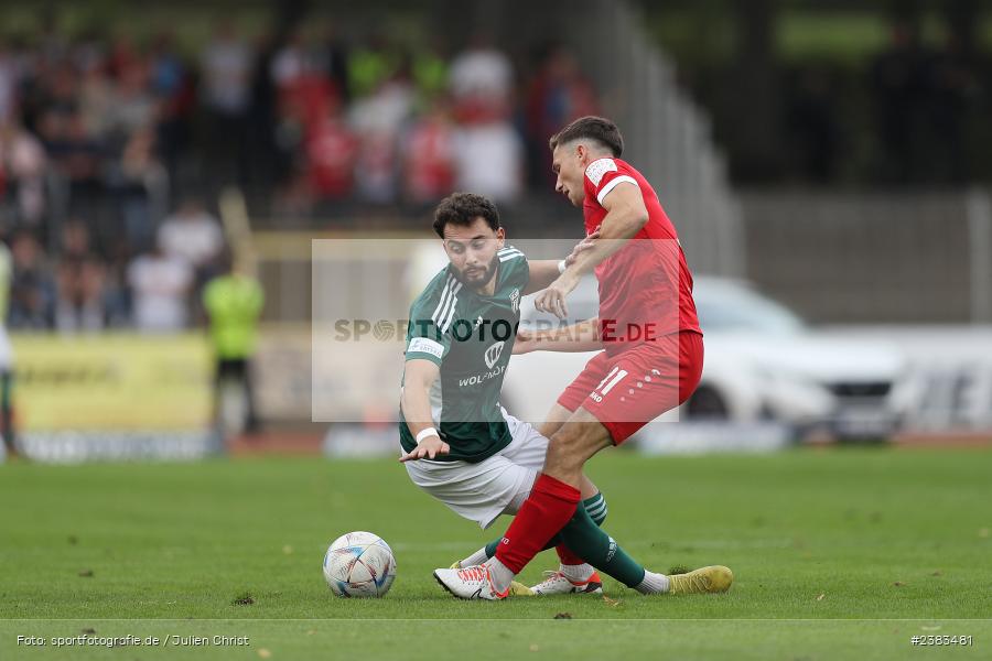 Sachs Stadion, Schweinfurt, 04.10.2023, sport, action, BFV, Saison 2023/2024, Fussball, 13. Spieltag, Regionalliga Bayern, FWK, FCS, FC Würzburger Kickers, 1. FC Schweinfurt 1905 - Bild-ID: 2383481