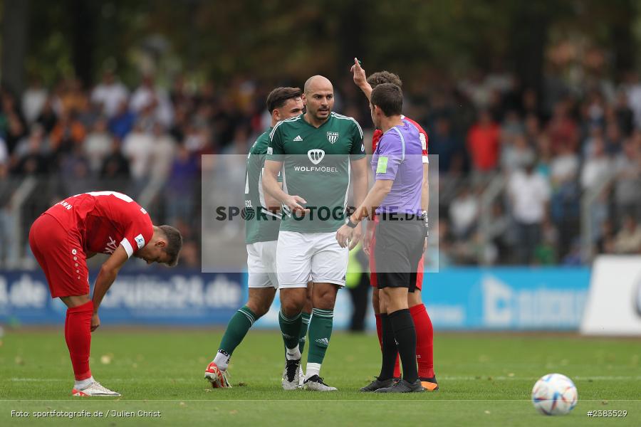 Sachs Stadion, Schweinfurt, 04.10.2023, sport, action, BFV, Saison 2023/2024, Fussball, 13. Spieltag, Regionalliga Bayern, FWK, FCS, FC Würzburger Kickers, 1. FC Schweinfurt 1905 - Bild-ID: 2383529