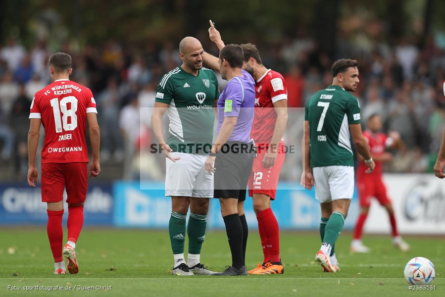 Sachs Stadion, Schweinfurt, 04.10.2023, sport, action, BFV, Saison 2023/2024, Fussball, 13. Spieltag, Regionalliga Bayern, FWK, FCS, FC Würzburger Kickers, 1. FC Schweinfurt 1905 - Bild-ID: 2383531