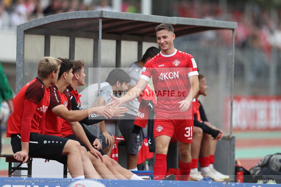 Sachs Stadion, Schweinfurt, 04.10.2023, sport, action, BFV, Saison 2023/2024, Fussball, 13. Spieltag, Regionalliga Bayern, FWK, FCS, FC Würzburger Kickers, 1. FC Schweinfurt 1905 - Bild-ID: 2383554