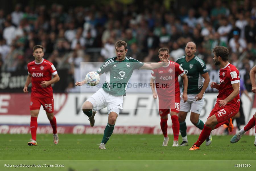 Sachs Stadion, Schweinfurt, 04.10.2023, sport, action, BFV, Saison 2023/2024, Fussball, 13. Spieltag, Regionalliga Bayern, FWK, FCS, FC Würzburger Kickers, 1. FC Schweinfurt 1905 - Bild-ID: 2383580