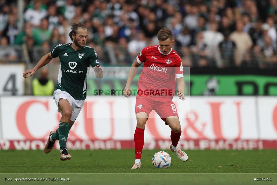 Sachs Stadion, Schweinfurt, 04.10.2023, sport, action, BFV, Saison 2023/2024, Fussball, 13. Spieltag, Regionalliga Bayern, FWK, FCS, FC Würzburger Kickers, 1. FC Schweinfurt 1905 - Bild-ID: 2383622