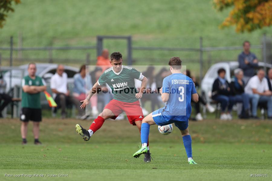 Sasha Scheurich, Sportgelände, Esselbach, 08.10.2023, sport, action, BFV, Saison 2023/2024, Fussball, Kreisliga Würzburg, 11. Spieltag, HOM, FSV, TSV Homburg, FSV Esselbach-Steinmark - Bild-ID: 2383721