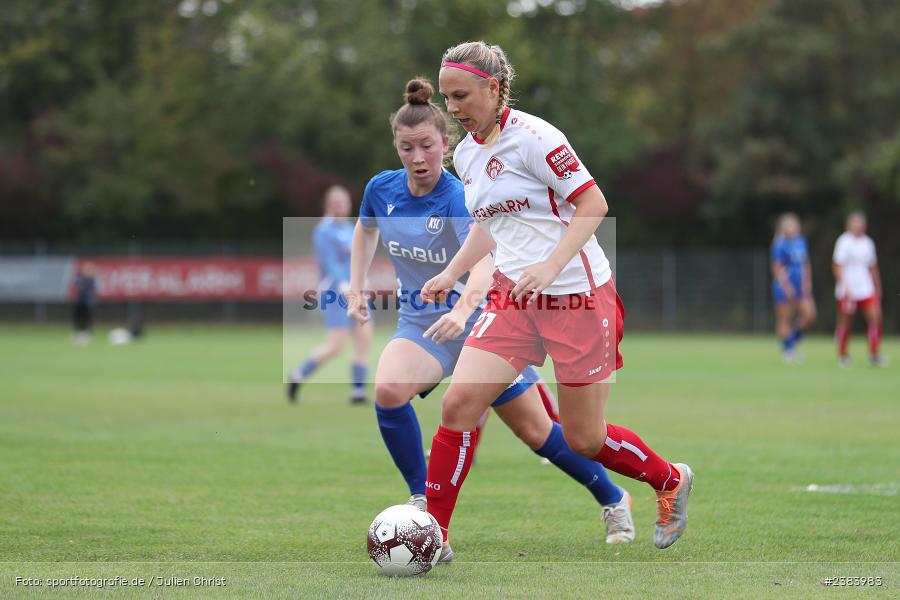 Sportpark Heuchelhof, Würzburg, 09.10.2023, sport, action, Saison 2023/2024, Fussball, Regionalliga Süd, 6. Spieltag, KSC, FWK, Karlsruher SC, FC Würzburger Kickers - Bild-ID: 2383983