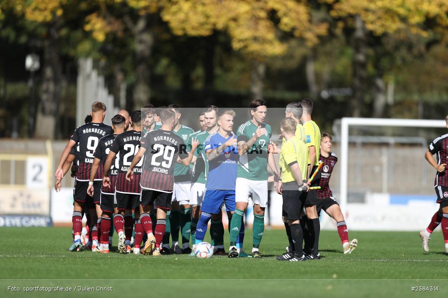 Sachs-Stadion, Schweinfurt, 15.10.2023, BFV, Fussball, sport, action, Saison 2023/2024, 15. Spieltag, Regionalliga Bayern, FCN, FCS, 1. FC Nürnberg II, 1. FC Schweinfurt 1905 - Bild-ID: 2384314