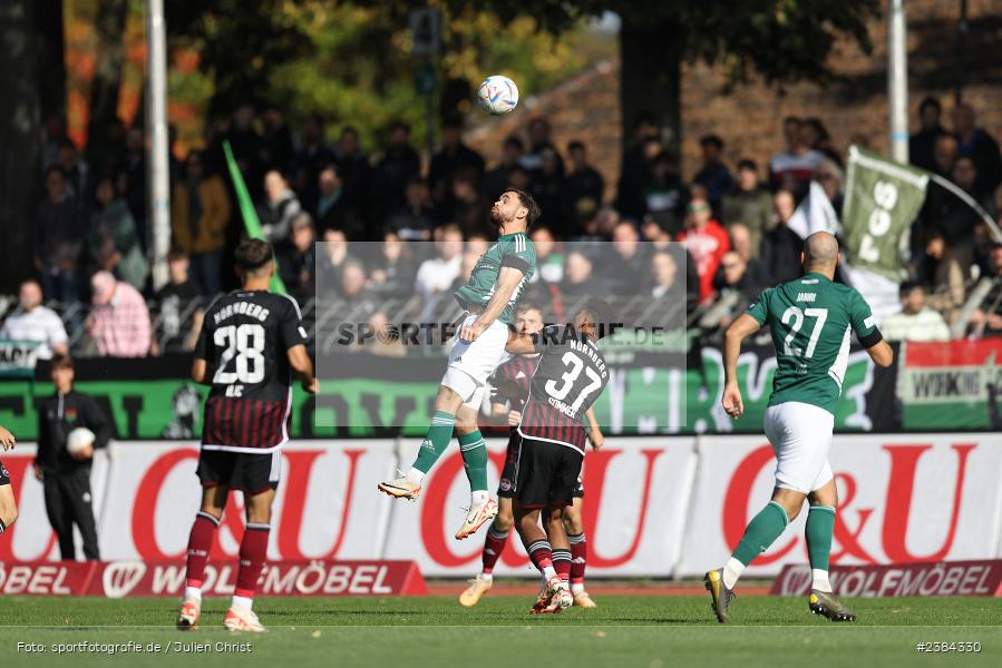 Severo Sturm, Sachs-Stadion, Schweinfurt, 15.10.2023, BFV, Fussball, sport, action, Saison 2023/2024, 15. Spieltag, Regionalliga Bayern, FCN, FCS, 1. FC Nürnberg II, 1. FC Schweinfurt 1905 - Bild-ID: 2384330