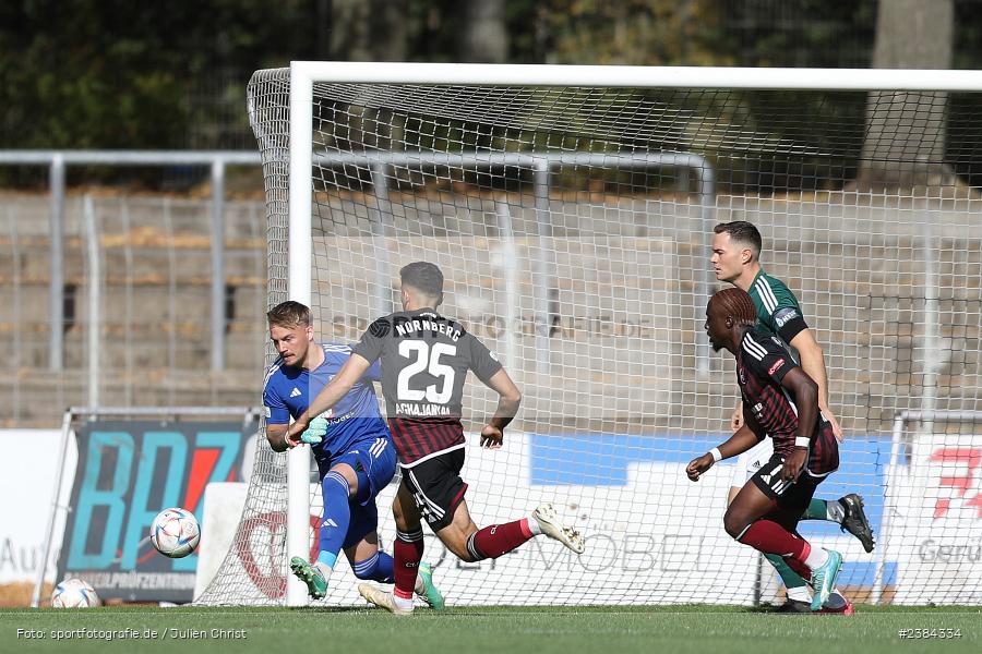 Lukas Wenzel, Sachs-Stadion, Schweinfurt, 15.10.2023, BFV, Fussball, sport, action, Saison 2023/2024, 15. Spieltag, Regionalliga Bayern, FCN, FCS, 1. FC Nürnberg II, 1. FC Schweinfurt 1905 - Bild-ID: 2384334