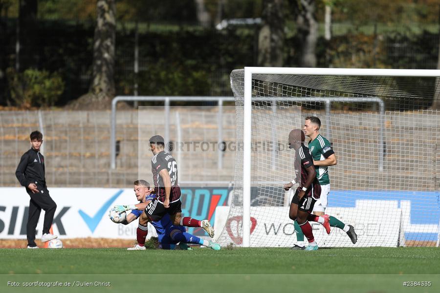 Lukas Wenzel, Sachs-Stadion, Schweinfurt, 15.10.2023, BFV, Fussball, sport, action, Saison 2023/2024, 15. Spieltag, Regionalliga Bayern, FCN, FCS, 1. FC Nürnberg II, 1. FC Schweinfurt 1905 - Bild-ID: 2384335