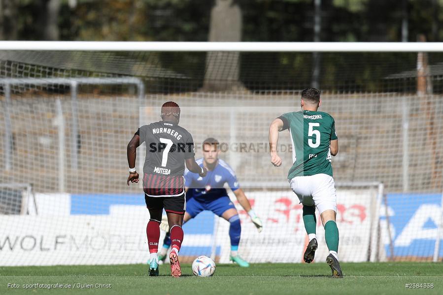 Pedro Narciso Muteba, Sachs-Stadion, Schweinfurt, 15.10.2023, BFV, Fussball, sport, action, Saison 2023/2024, 15. Spieltag, Regionalliga Bayern, FCN, FCS, 1. FC Nürnberg II, 1. FC Schweinfurt 1905 - Bild-ID: 2384338