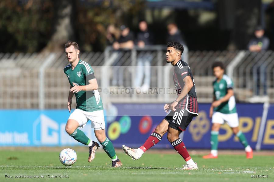 Ali Loune, Sachs-Stadion, Schweinfurt, 15.10.2023, BFV, Fussball, sport, action, Saison 2023/2024, 15. Spieltag, Regionalliga Bayern, FCN, FCS, 1. FC Nürnberg II, 1. FC Schweinfurt 1905 - Bild-ID: 2384343