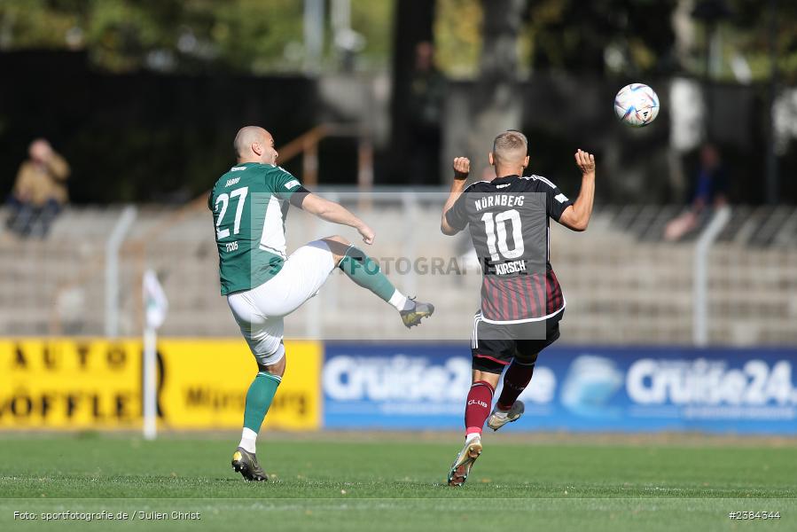 Adam Jabiri, Sachs-Stadion, Schweinfurt, 15.10.2023, BFV, Fussball, sport, action, Saison 2023/2024, 15. Spieltag, Regionalliga Bayern, FCN, FCS, 1. FC Nürnberg II, 1. FC Schweinfurt 1905 - Bild-ID: 2384344