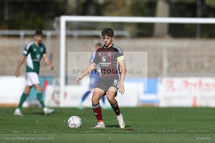 Niklas Jahn, Sachs-Stadion, Schweinfurt, 15.10.2023, BFV, Fussball, sport, action, Saison 2023/2024, 15. Spieltag, Regionalliga Bayern, FCN, FCS, 1. FC Nürnberg II, 1. FC Schweinfurt 1905 - Bild-ID: 2384345