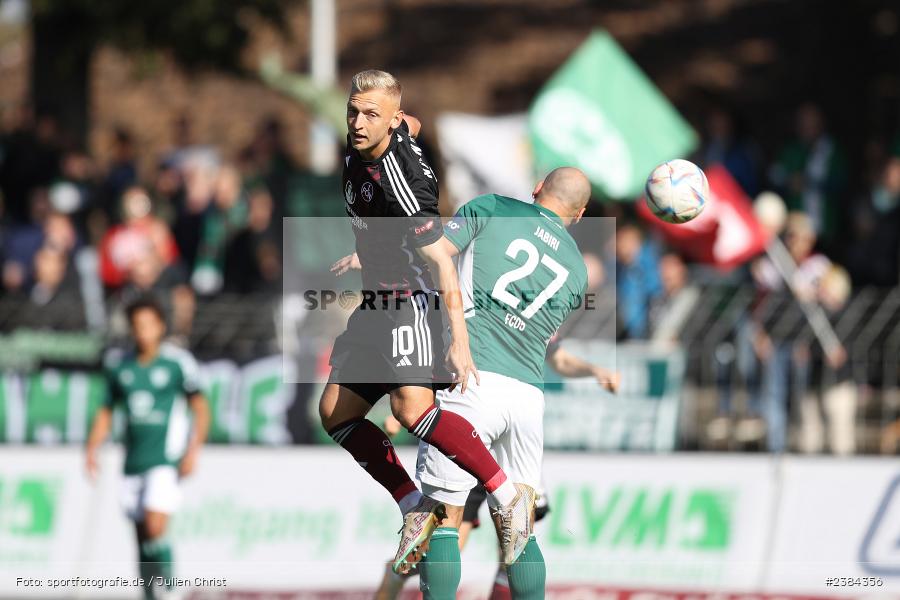 Benedikt Kirsch, Sachs-Stadion, Schweinfurt, 15.10.2023, BFV, Fussball, sport, action, Saison 2023/2024, 15. Spieltag, Regionalliga Bayern, FCN, FCS, 1. FC Nürnberg II, 1. FC Schweinfurt 1905 - Bild-ID: 2384356