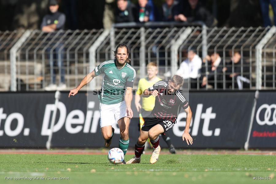 Sachs-Stadion, Schweinfurt, 15.10.2023, BFV, Fussball, sport, action, Saison 2023/2024, 15. Spieltag, Regionalliga Bayern, FCN, FCS, 1. FC Nürnberg II, 1. FC Schweinfurt 1905 - Bild-ID: 2384357