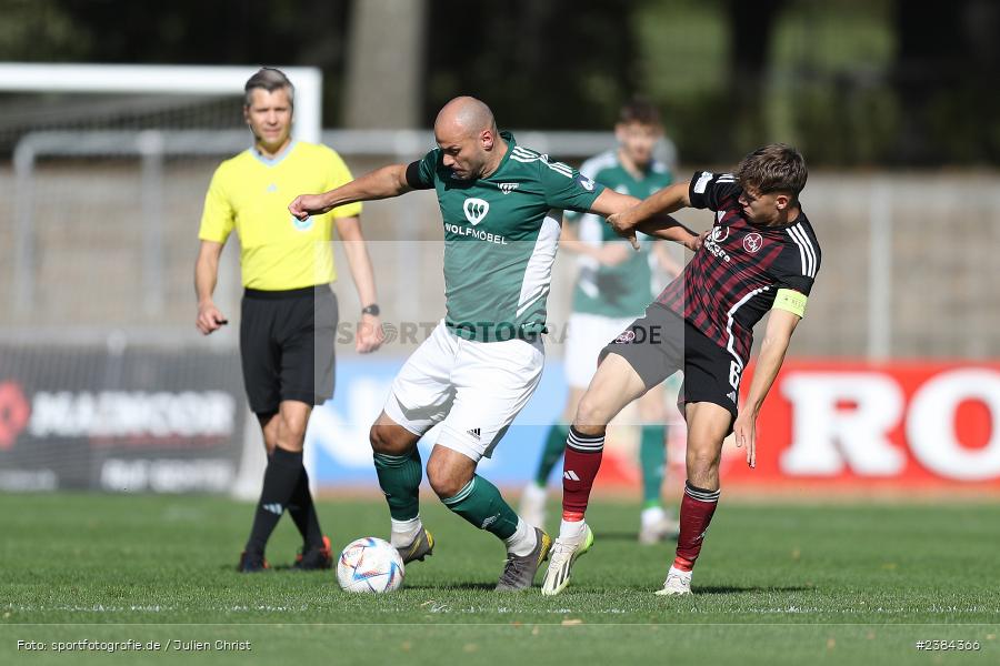 Sachs-Stadion, Schweinfurt, 15.10.2023, BFV, Fussball, sport, action, Saison 2023/2024, 15. Spieltag, Regionalliga Bayern, FCN, FCS, 1. FC Nürnberg II, 1. FC Schweinfurt 1905 - Bild-ID: 2384366