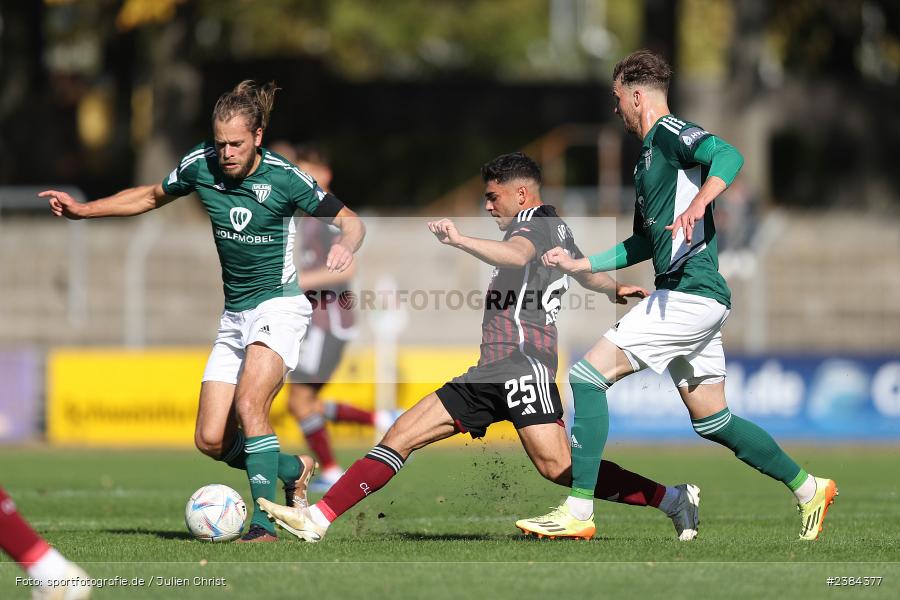 Sachs-Stadion, Schweinfurt, 15.10.2023, BFV, Fussball, sport, action, Saison 2023/2024, 15. Spieltag, Regionalliga Bayern, FCN, FCS, 1. FC Nürnberg II, 1. FC Schweinfurt 1905 - Bild-ID: 2384377