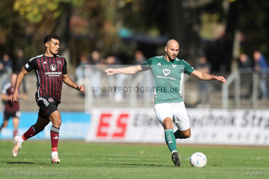 Sachs-Stadion, Schweinfurt, 15.10.2023, BFV, Fussball, sport, action, Saison 2023/2024, 15. Spieltag, Regionalliga Bayern, FCN, FCS, 1. FC Nürnberg II, 1. FC Schweinfurt 1905 - Bild-ID: 2384431