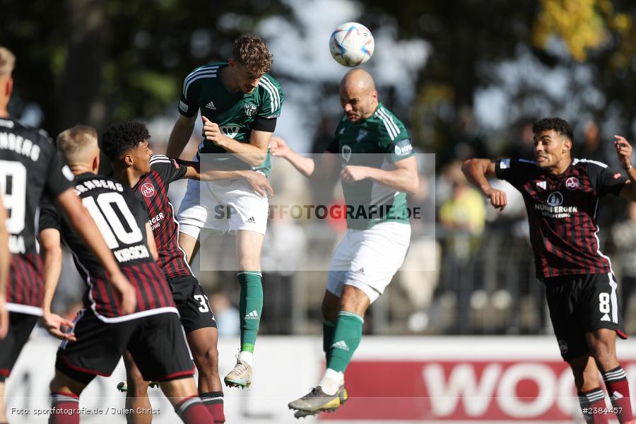 Sachs-Stadion, Schweinfurt, 15.10.2023, BFV, Fussball, sport, action, Saison 2023/2024, 15. Spieltag, Regionalliga Bayern, FCN, FCS, 1. FC Nürnberg II, 1. FC Schweinfurt 1905 - Bild-ID: 2384457