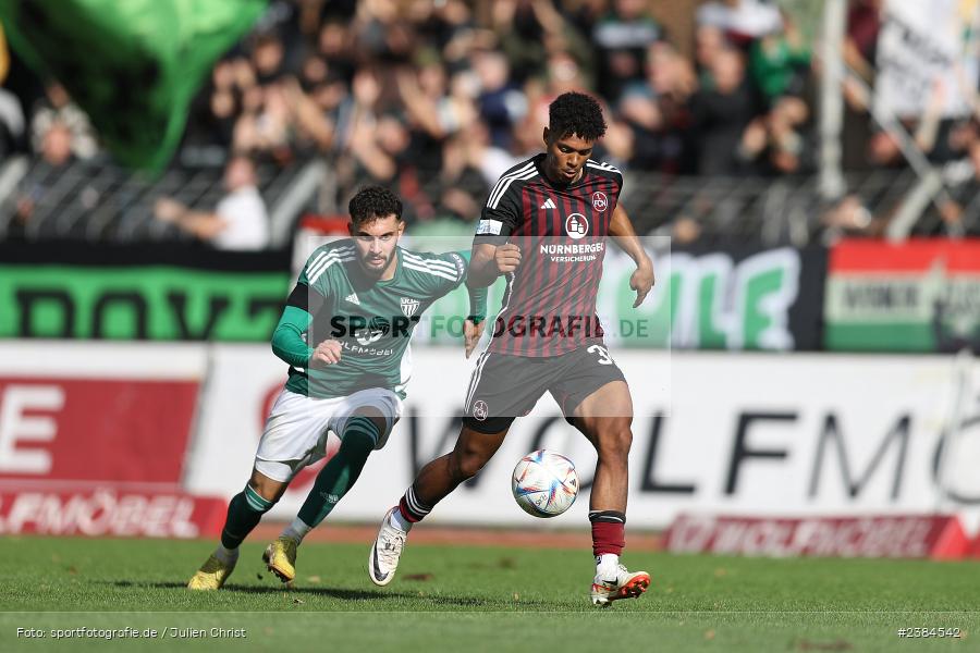 Sachs-Stadion, Schweinfurt, 15.10.2023, BFV, Fussball, sport, action, Saison 2023/2024, 15. Spieltag, Regionalliga Bayern, FCN, FCS, 1. FC Nürnberg II, 1. FC Schweinfurt 1905 - Bild-ID: 2384542