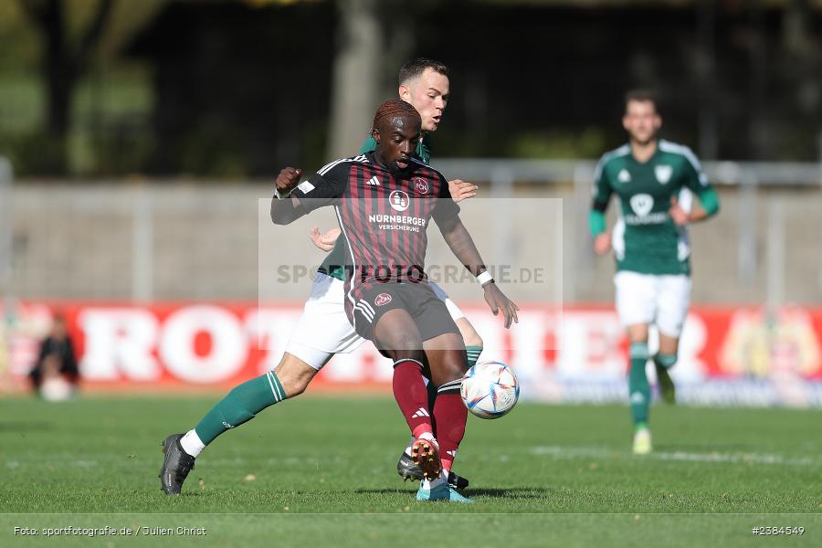 Sachs-Stadion, Schweinfurt, 15.10.2023, BFV, Fussball, sport, action, Saison 2023/2024, 15. Spieltag, Regionalliga Bayern, FCN, FCS, 1. FC Nürnberg II, 1. FC Schweinfurt 1905 - Bild-ID: 2384549