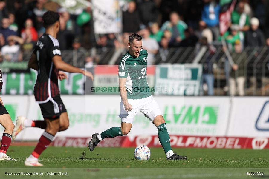 Sachs-Stadion, Schweinfurt, 15.10.2023, BFV, Fussball, sport, action, Saison 2023/2024, 15. Spieltag, Regionalliga Bayern, FCN, FCS, 1. FC Nürnberg II, 1. FC Schweinfurt 1905 - Bild-ID: 2384550 Sachs-Stadion, Schweinfurt, 15.10.2023, BFV, Fussball, sport, action, Saison 2023/2024, 15. Spieltag, Regionalliga Bayern, FCN, FCS, 1. FC Nürnberg II, 1. FC Schweinfurt 1905 - Bild-ID: 2384550