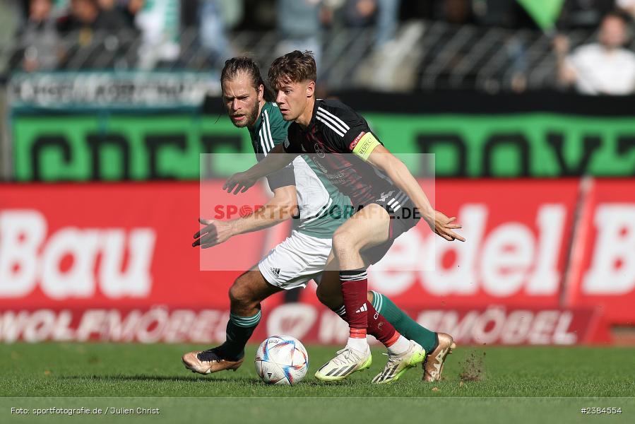 Sachs-Stadion, Schweinfurt, 15.10.2023, BFV, Fussball, sport, action, Saison 2023/2024, 15. Spieltag, Regionalliga Bayern, FCN, FCS, 1. FC Nürnberg II, 1. FC Schweinfurt 1905 - Bild-ID: 2384554 Sachs-Stadion, Schweinfurt, 15.10.2023, BFV, Fussball, sport, action, Saison 2023/2024, 15. Spieltag, Regionalliga Bayern, FCN, FCS, 1. FC Nürnberg II, 1. FC Schweinfurt 1905 - Bild-ID: 2384554
