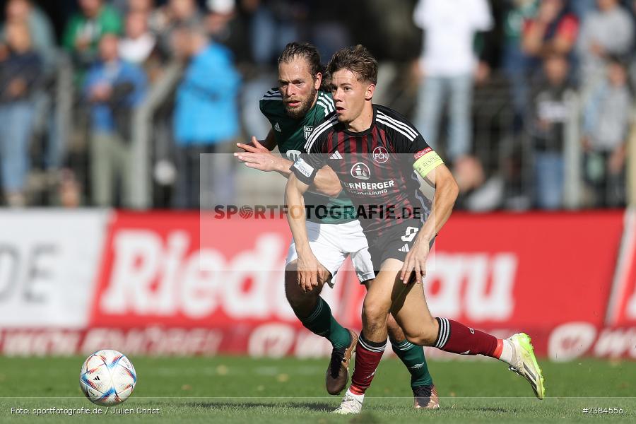 Sachs-Stadion, Schweinfurt, 15.10.2023, BFV, Fussball, sport, action, Saison 2023/2024, 15. Spieltag, Regionalliga Bayern, FCN, FCS, 1. FC Nürnberg II, 1. FC Schweinfurt 1905 - Bild-ID: 2384556