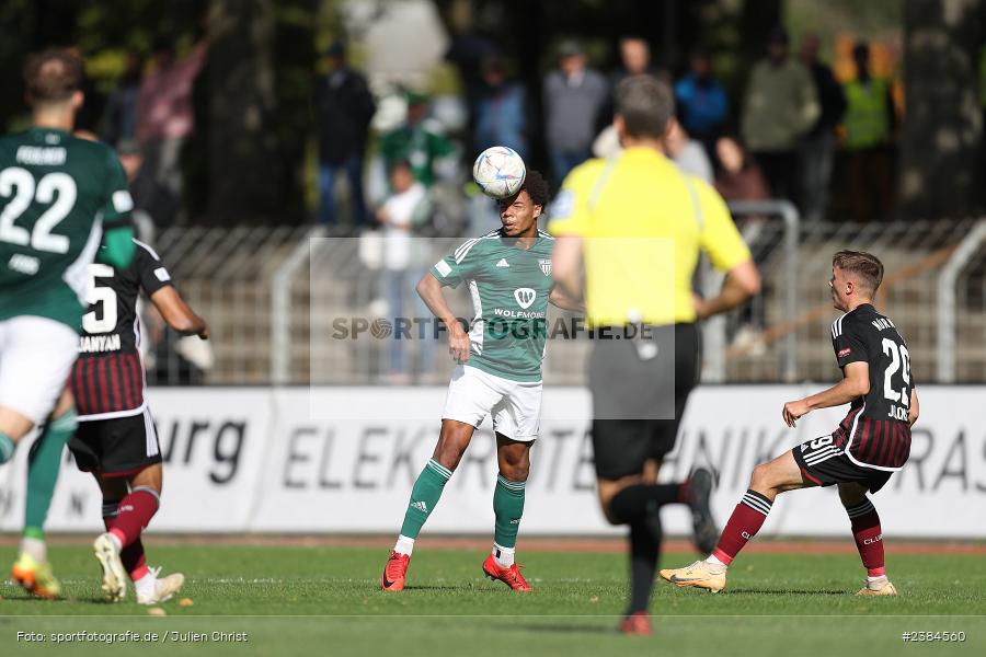 Sachs-Stadion, Schweinfurt, 15.10.2023, BFV, Fussball, sport, action, Saison 2023/2024, 15. Spieltag, Regionalliga Bayern, FCN, FCS, 1. FC Nürnberg II, 1. FC Schweinfurt 1905 - Bild-ID: 2384560