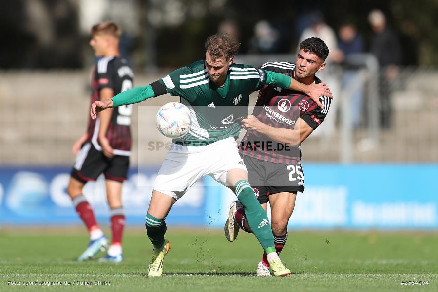 Sachs-Stadion, Schweinfurt, 15.10.2023, BFV, Fussball, sport, action, Saison 2023/2024, 15. Spieltag, Regionalliga Bayern, FCN, FCS, 1. FC Nürnberg II, 1. FC Schweinfurt 1905 - Bild-ID: 2384564 Sachs-Stadion, Schweinfurt, 15.10.2023, BFV, Fussball, sport, action, Saison 2023/2024, 15. Spieltag, Regionalliga Bayern, FCN, FCS, 1. FC Nürnberg II, 1. FC Schweinfurt 1905 - Bild-ID: 2384564