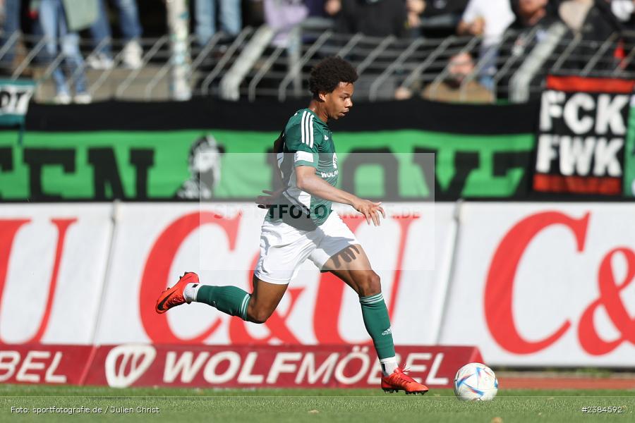 Sachs-Stadion, Schweinfurt, 15.10.2023, BFV, Fussball, sport, action, Saison 2023/2024, 15. Spieltag, Regionalliga Bayern, FCN, FCS, 1. FC Nürnberg II, 1. FC Schweinfurt 1905 - Bild-ID: 2384592