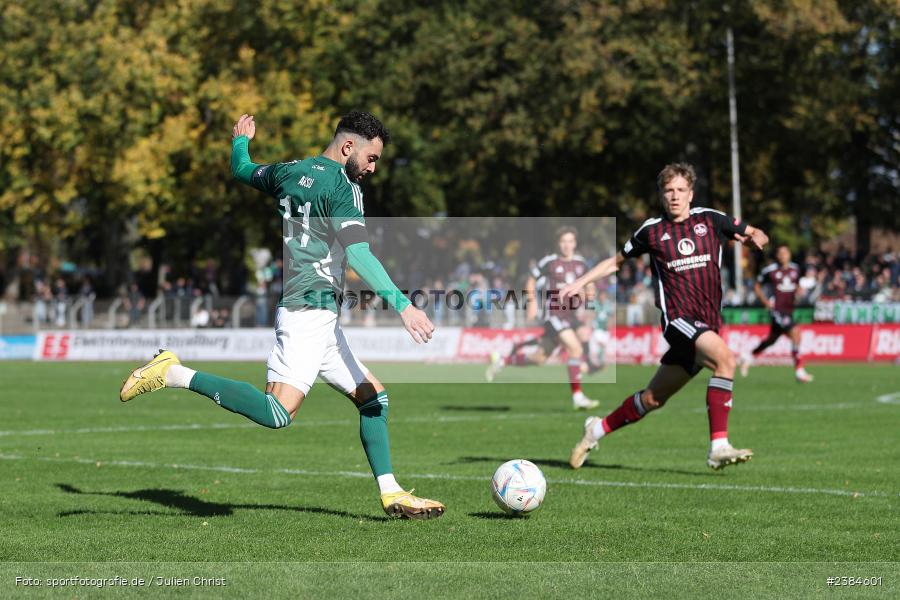 Sachs-Stadion, Schweinfurt, 15.10.2023, BFV, Fussball, sport, action, Saison 2023/2024, 15. Spieltag, Regionalliga Bayern, FCN, FCS, 1. FC Nürnberg II, 1. FC Schweinfurt 1905 - Bild-ID: 2384601