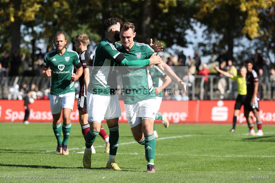 Sachs-Stadion, Schweinfurt, 15.10.2023, BFV, Fussball, sport, action, Saison 2023/2024, 15. Spieltag, Regionalliga Bayern, FCN, FCS, 1. FC Nürnberg II, 1. FC Schweinfurt 1905 - Bild-ID: 2384608