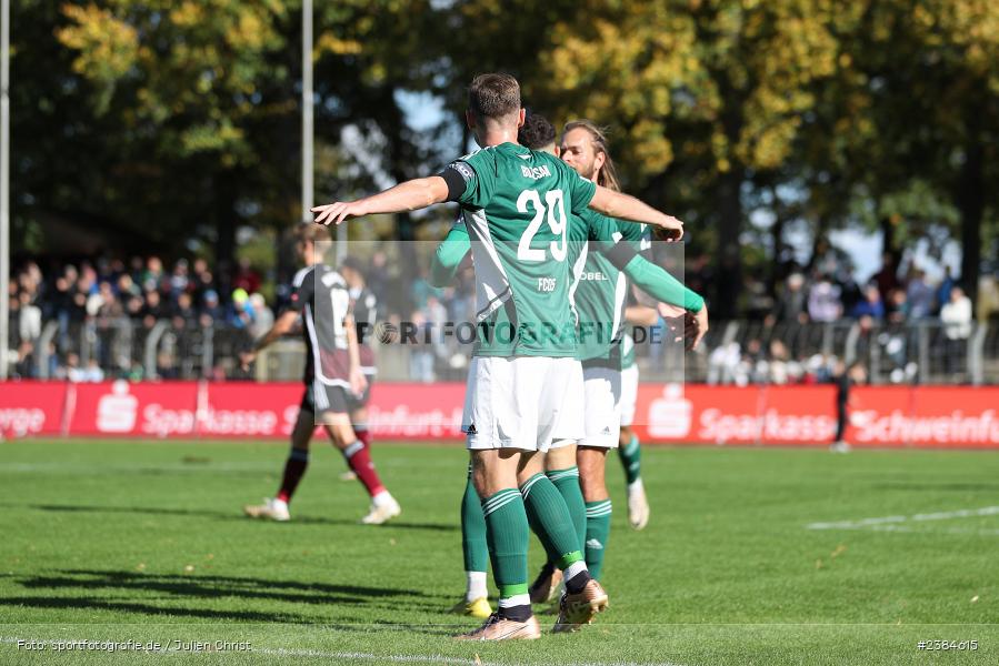Sachs-Stadion, Schweinfurt, 15.10.2023, BFV, Fussball, sport, action, Saison 2023/2024, 15. Spieltag, Regionalliga Bayern, FCN, FCS, 1. FC Nürnberg II, 1. FC Schweinfurt 1905 - Bild-ID: 2384615