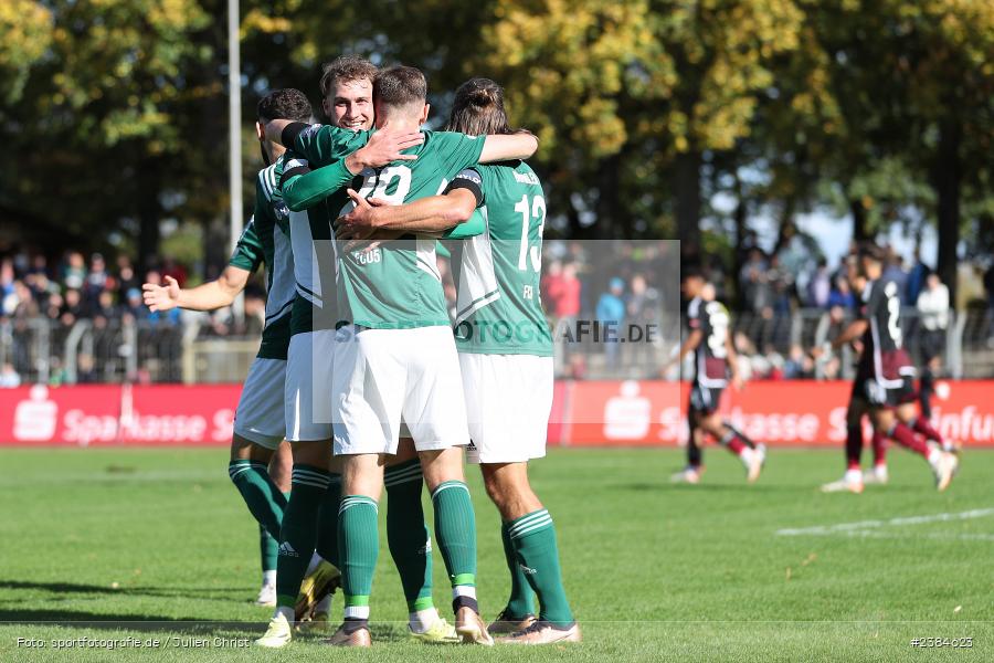 Sachs-Stadion, Schweinfurt, 15.10.2023, BFV, Fussball, sport, action, Saison 2023/2024, 15. Spieltag, Regionalliga Bayern, FCN, FCS, 1. FC Nürnberg II, 1. FC Schweinfurt 1905 - Bild-ID: 2384623