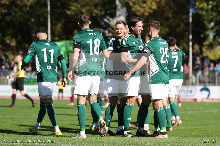 Team, Sachs-Stadion, Schweinfurt, 15.10.2023, BFV, Fussball, sport, action, Saison 2023/2024, 15. Spieltag, Regionalliga Bayern, FCN, FCS, 1. FC Nürnberg II, 1. FC Schweinfurt 1905 - Bild-ID: 2384631
