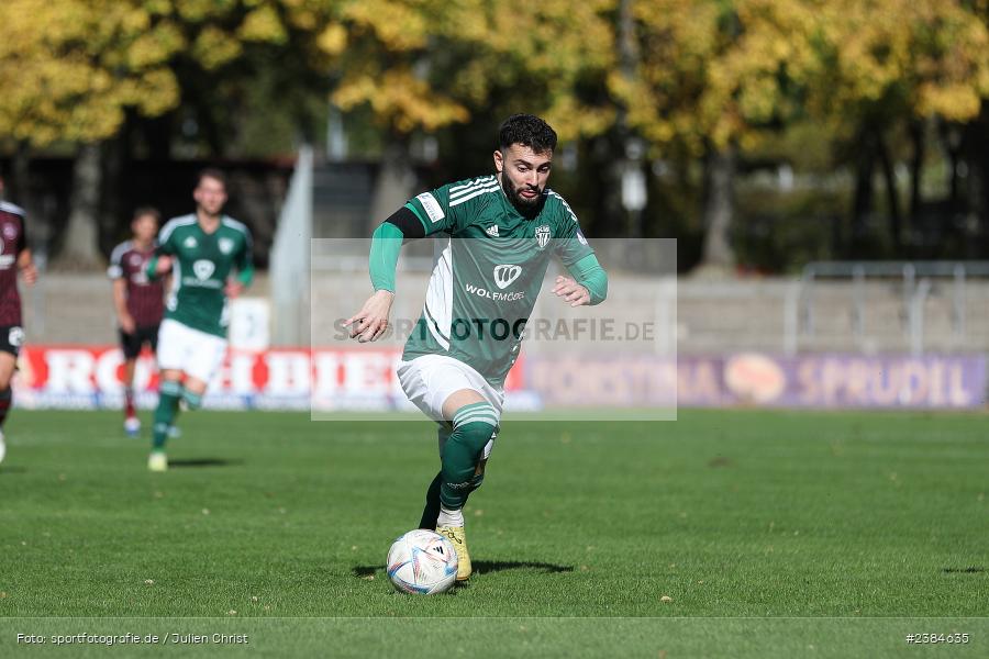 Sachs-Stadion, Schweinfurt, 15.10.2023, BFV, Fussball, sport, action, Saison 2023/2024, 15. Spieltag, Regionalliga Bayern, FCN, FCS, 1. FC Nürnberg II, 1. FC Schweinfurt 1905 - Bild-ID: 2384635