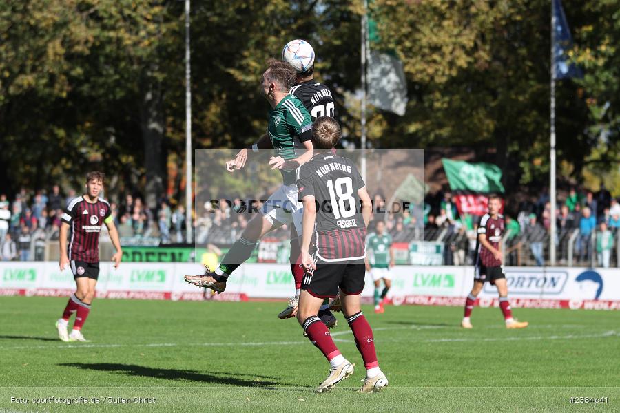 Sachs-Stadion, Schweinfurt, 15.10.2023, BFV, Fussball, sport, action, Saison 2023/2024, 15. Spieltag, Regionalliga Bayern, FCN, FCS, 1. FC Nürnberg II, 1. FC Schweinfurt 1905 - Bild-ID: 2384641
