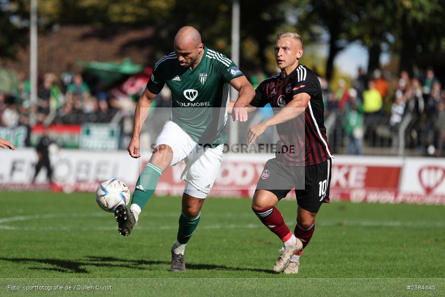 Sachs-Stadion, Schweinfurt, 15.10.2023, BFV, Fussball, sport, action, Saison 2023/2024, 15. Spieltag, Regionalliga Bayern, FCN, FCS, 1. FC Nürnberg II, 1. FC Schweinfurt 1905 - Bild-ID: 2384645
