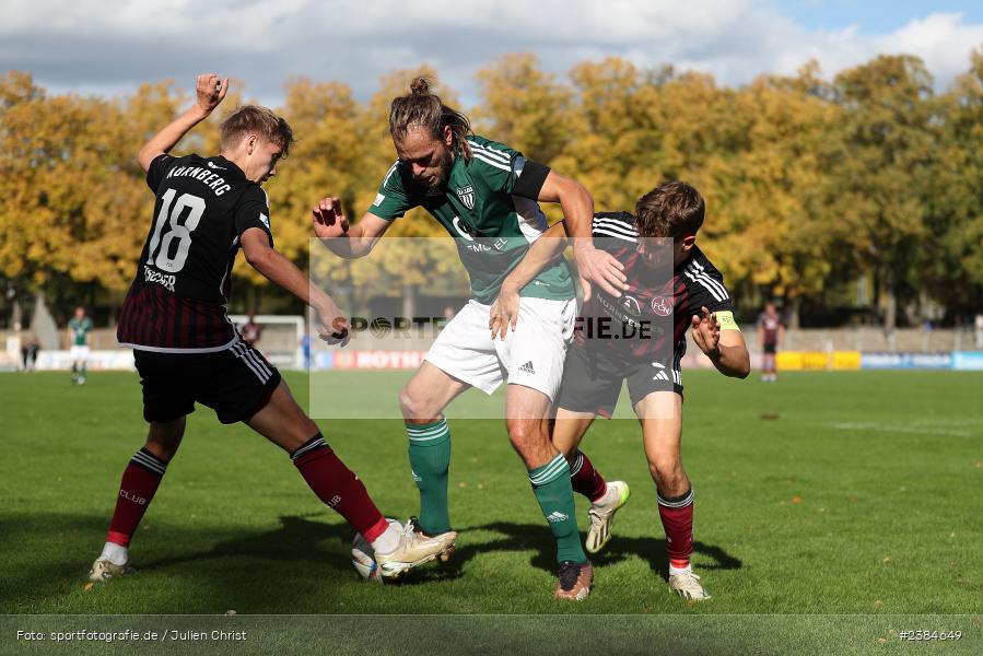 Sachs-Stadion, Schweinfurt, 15.10.2023, BFV, Fussball, sport, action, Saison 2023/2024, 15. Spieltag, Regionalliga Bayern, FCN, FCS, 1. FC Nürnberg II, 1. FC Schweinfurt 1905 - Bild-ID: 2384649