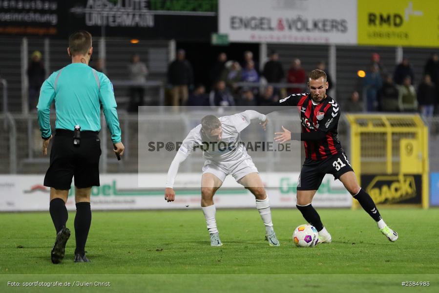 Stadion am Schönbusch, Aschaffenburg, 17.10.2023, BFV, Fussball, sport, action, Saison 2023/2024, 16. Spieltag, Regionalliga Bayern, AUB, SVA, TSV Aubstadt, SV Viktoria Aschaffenburg - Bild-ID: 2384983