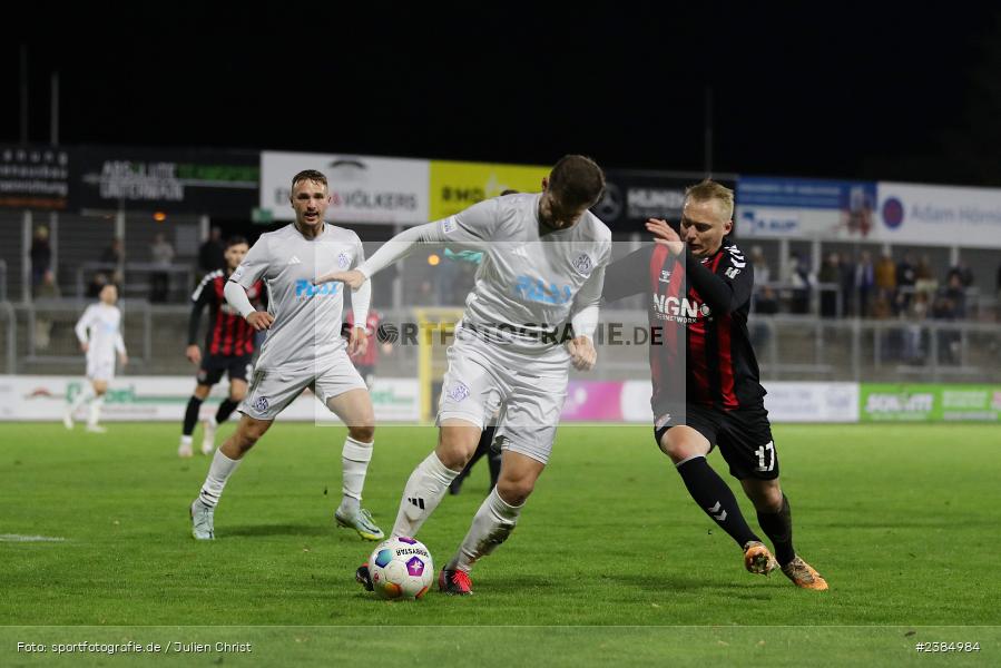 Stadion am Schönbusch, Aschaffenburg, 17.10.2023, BFV, Fussball, sport, action, Saison 2023/2024, 16. Spieltag, Regionalliga Bayern, AUB, SVA, TSV Aubstadt, SV Viktoria Aschaffenburg - Bild-ID: 2384984