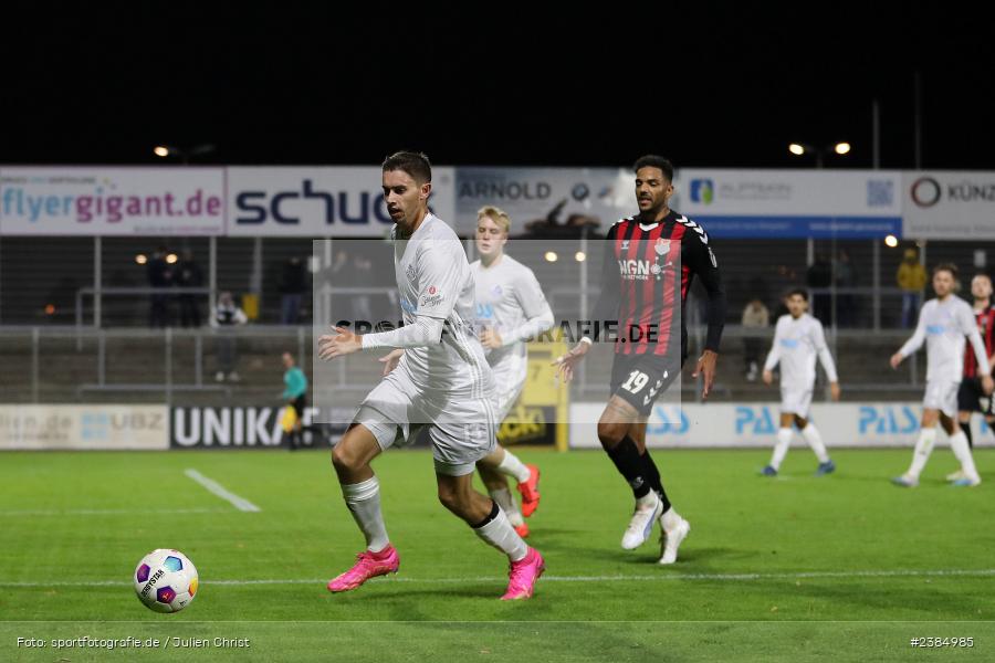 Stadion am Schönbusch, Aschaffenburg, 17.10.2023, BFV, Fussball, sport, action, Saison 2023/2024, 16. Spieltag, Regionalliga Bayern, AUB, SVA, TSV Aubstadt, SV Viktoria Aschaffenburg - Bild-ID: 2384985
