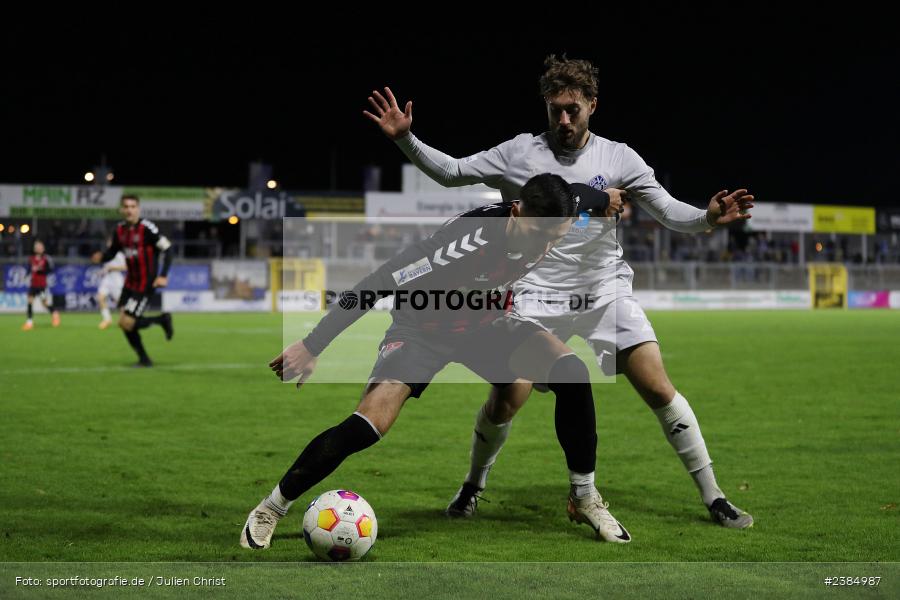 Stadion am Schönbusch, Aschaffenburg, 17.10.2023, BFV, Fussball, sport, action, Saison 2023/2024, 16. Spieltag, Regionalliga Bayern, AUB, SVA, TSV Aubstadt, SV Viktoria Aschaffenburg - Bild-ID: 2384987